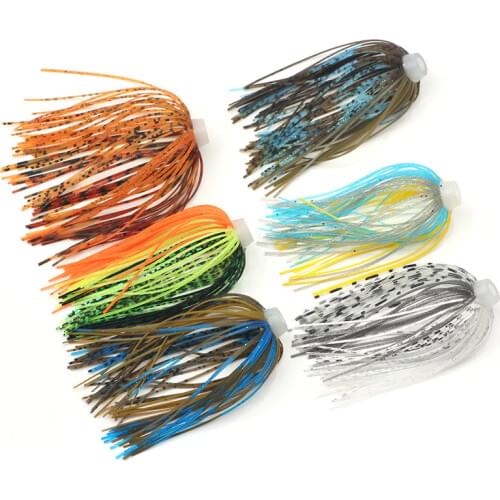 MAGBLUE 1pcs Silicone Skirts Wire Whisker guy DIY modified silicone silk lead binding hook Fishing Lures Soft Bait Accessories