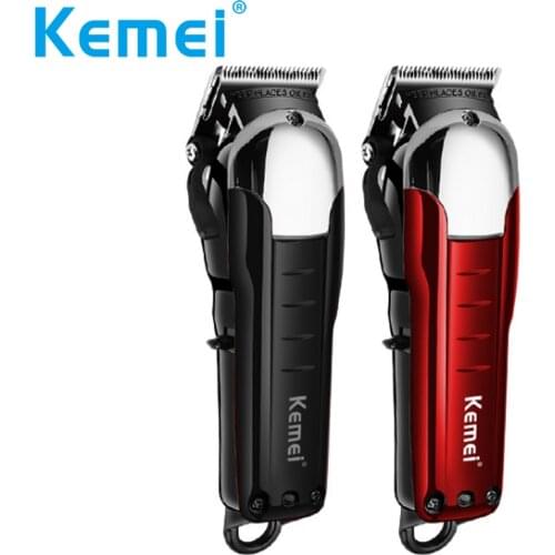 Kemei Barber Hair Clipper Professional Cordless Hair Trimmer Powerful Haircut Machine Electric Hair Cutting Beard Razor