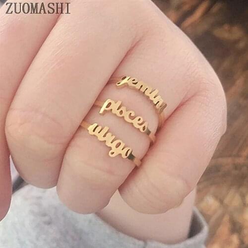 Minimalist thin Open Gold 12 Star Signs Finger Rings Opening Adjustable Zodiac Ring for Women Birthday Friendship Jewelry Gift