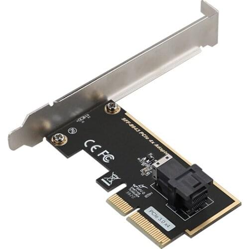 PCIe3.0 4X To U.2 SFF-8643 PCI-e X4 Riser Card PCI-E 2.5 NVME Adpter 8643 Ssd Add on Expansion Pcie Riser