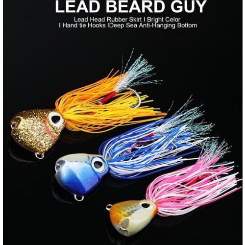 64g/84g/102g Octopus Shape Fishing Beard Bait 3D Effect Colorful Simulated Artificial Handmade Fishing Mustache Lures