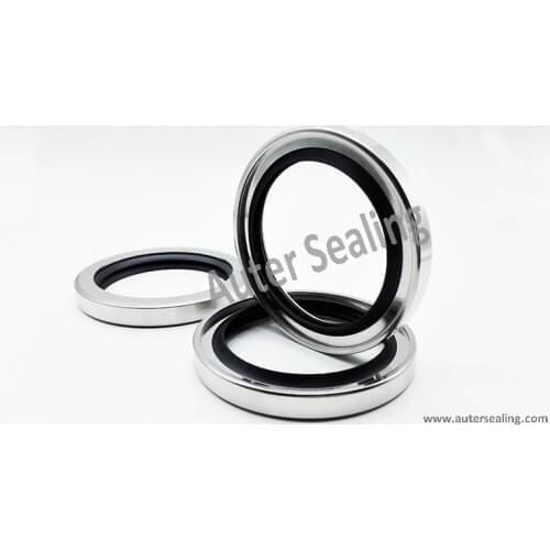 PTFE Stainless steel rotary seals 50x72x10 / 85x110x10 screw air compressor SHAFT OIL SEAL WITH PTFE Double LIPS