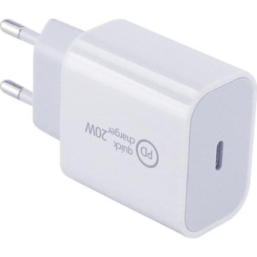 20W PD Charger Type-C USB Hub Wall Adapter Portable Quick Charging Universal Phone Charger for iPhone