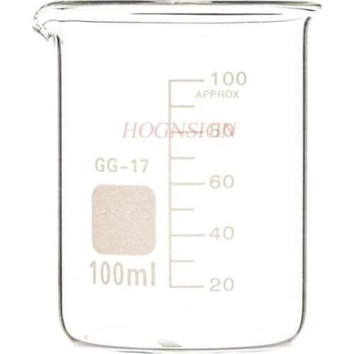 100ml glass beaker scale beaker high borosilicate high temperature resistant thick glass equipment