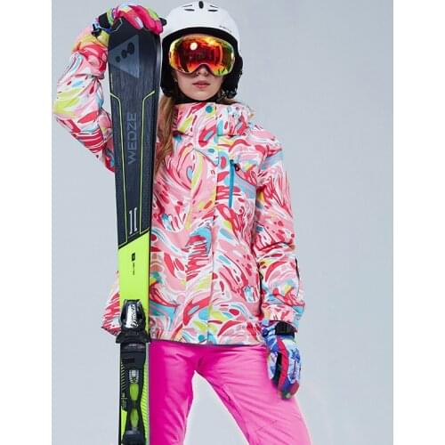 X-TIGER Ski Jacket Women Windproof Warm Softshell Fleece Jacket Camping Tactical Trousers Bib Pants Outdoor Sports Snow Jackets