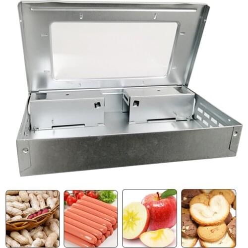 1PCS Stainless Steel Rat Mouse Trap Cage With Window Bait Trap Box Catch Mice No with Bait