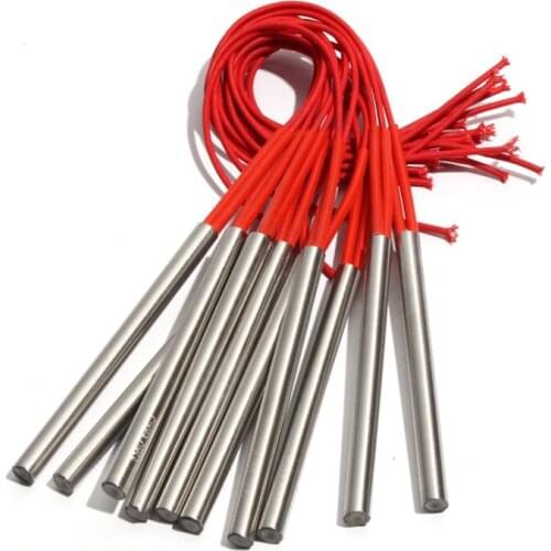 10PCS 12mm 165~185mm 201SUS Single Head Dual Heating Tube 490/500/520/540/550W Cartridge Heater 110/220/380V Resistance Element