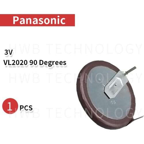 100% Original VL2020 With Legs 90 degrees Rechargeable For PANASONIC Button Battery Free shipping