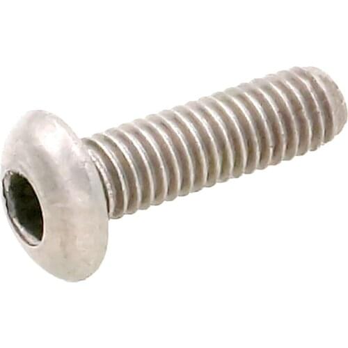 20pcs M3 x 10mm GR2 TA2 Pure Titanium Hex Socket Dome Cap Screw Bolt Anti Acid Corrosion