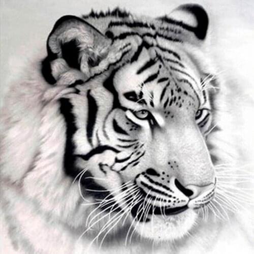 5D DIY Diamond Painting Tiger Cross Stitch Full Drill Resin diamond embroidery Flores Wall Stickers Mosaic Diamond Home Decor