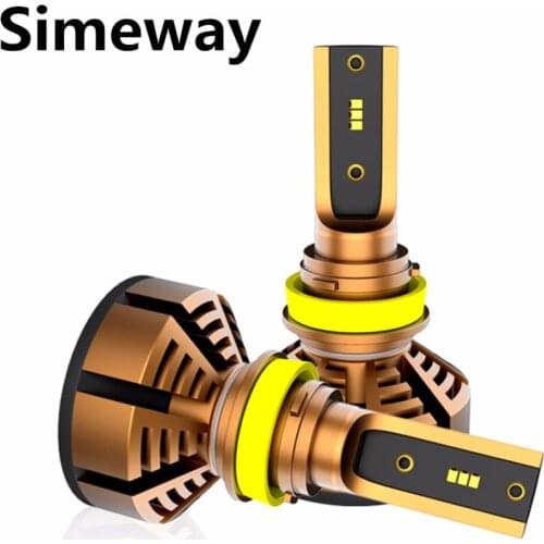 Car LED Headlight H4 H7 H1 H11/H8/H9 9005/HB3 9006/HB4 bulbs ZES Chip 4000K 5000K 6000K Auto LED fog light lighting Headlamp 12V