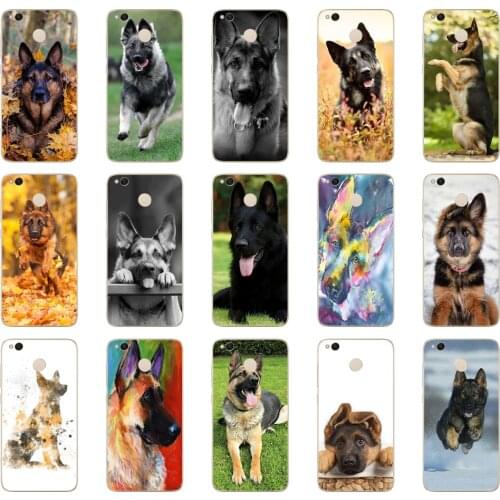 29DD german shepherd dog Soft Silicone Cover for Xiaomi Redmi 4a 5 plus Note 4 4x 5a pro mi a1 case