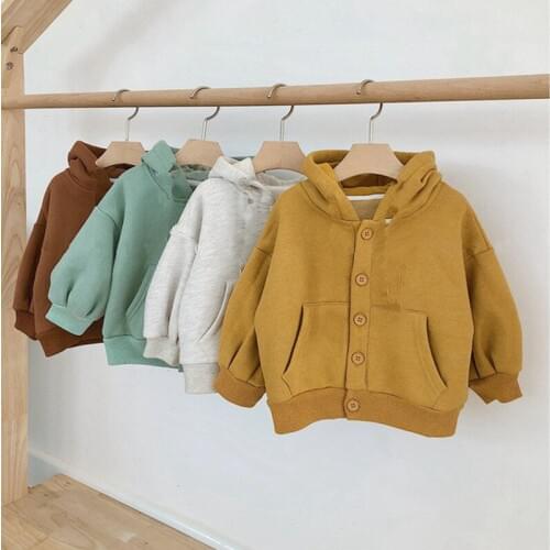 Kids Hoodies Toddler Girl Hooded Sweatshirt Boys Casual Long Sleeves Child Clothing Cotton Children Jackets Toddler Baby Clothes