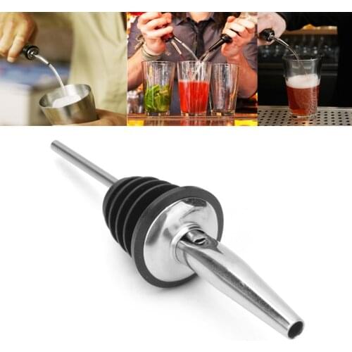 Stainless Steel Liquor Spirit Pourer Flow Wine Bottle Pour Spout Stopper Barware