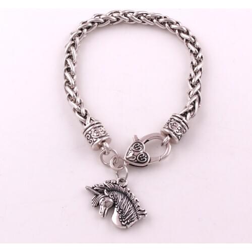 UNICORN HEAD Medieval Magick Love Amulet Bracelet