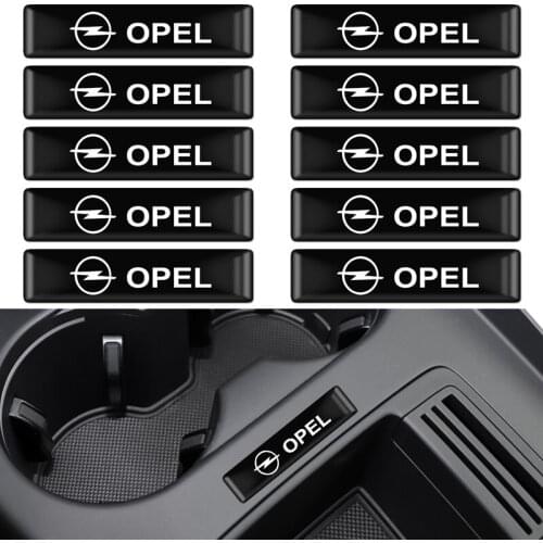 4/10PCS Epoxy 3D Badge Car Sticker Car Emblem Decal For Opel Astra H G J Insignia Mokka Zafira Corsa OPC Car Stying Accessories