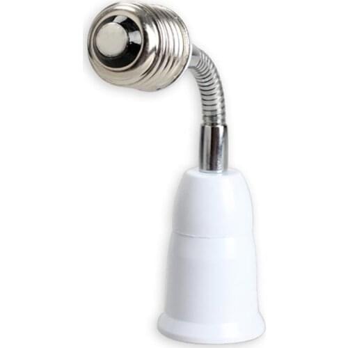 E27 To E27 Lamp Base Flexible Extender 185mm Lamp Holder Converter E27-E27 Flame Retardant Lamp Socket Adapter For Light Bulb