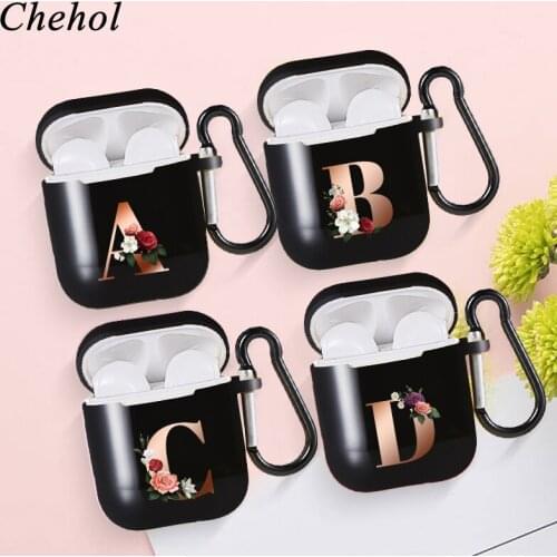 Personality Earphones Case for Airpods Pro 1 2 3 Bluetooth Wireless 26 Letters Headset Soft Silicone Protection Headphone Cover
