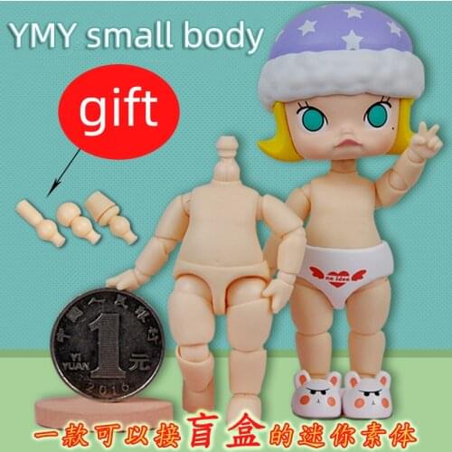YMY Body Small Body Can Be Connected To BJD Doll Head GSC Clay Doll Blind Box OB Joint Body Doll Shoes Clothes Accessories Toy