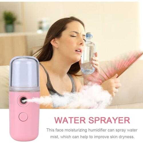 Mini Face Steamer USB Sprayer Humidifier Hydrating Anti-aging Wrinkle Women Beauty Skin Care Moisturize Disinfect Nebulizer