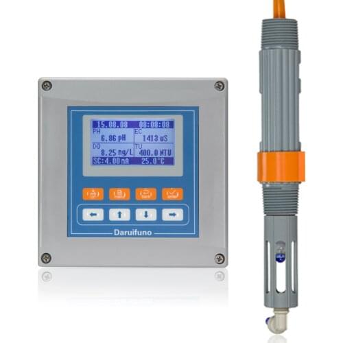 Online PH/EC/DO/TU/TEMP 4 in 1 Multiparameter Water Analyzer