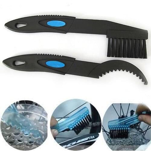 Set 2x Bicycle Chain Clean Brush Cleaning/Bike Outdoor Cleaner Scrubber Tool/Bicycle Accessories