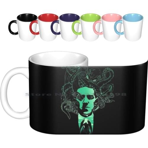 Night Terror Ceramic Mugs Coffee Cups Milk Tea Mug Cthulhu Book Horror Terror Creative Trending Vintage Gift Bottle Cup