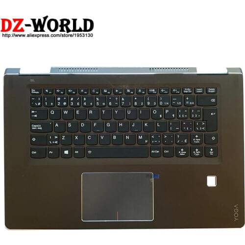 Shell Palmrest Upper Case With CFE Canadian French Backlit Keyboard Touchpad for Lenovo Yoga 710-15IKB Laptop C Cover 5CB0M14176