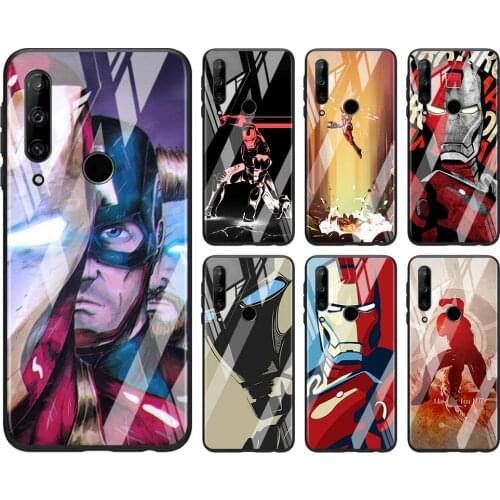 Tempered Glass Hot New Shell Luxury Cover Iron Man Mecha Marvel For Honor 30 20 10 9X 8X Pro Plus Lite Phone Case