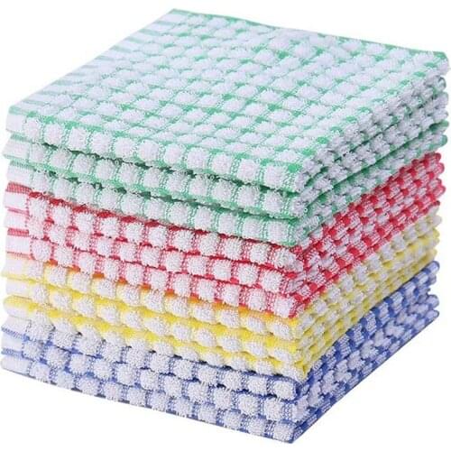 Dishcloths for Kitchen - 10 Pack of Eco-Friendly Dish Towels and Dish Cloths Sets for Kitchen- Absorbent Dish Cloth