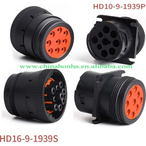 DT connector 9-pin diagnostic interface HD16-9-1939SHD10-9-1939P waterproof connector