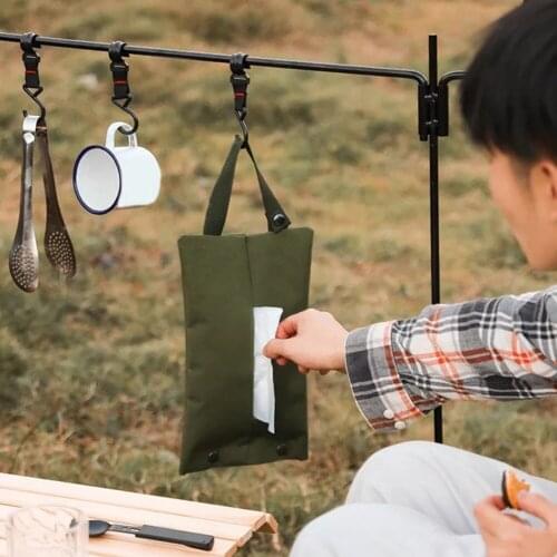 Tissue Case Waterproof Oxford Cloth Napkin Paper Case Toilet Paper Holder for Car Home Office Portable Outdoor Camping Hiking