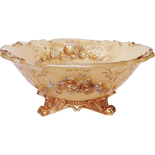High-End Luxury European-Style Living Room Home Fruit Plate Coffee Table Decoration Ornaments