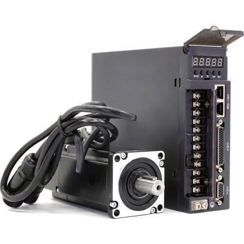 High power 110ST servo motor AC single phase 220V high torque 5Nm 1500W 3000rpm with matching driver