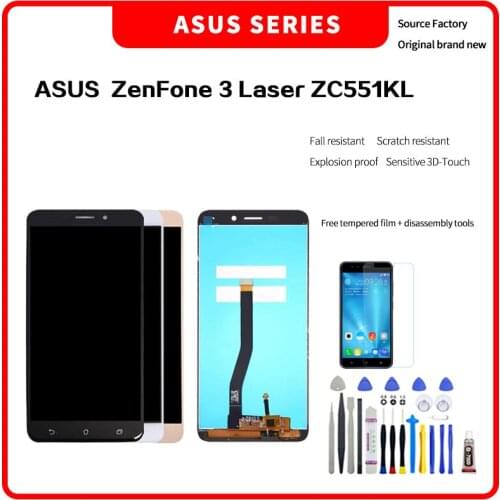 For Asus ZenFone 3 Laser ZC551KL LCD For ZenFone 3 Laser ZC551KL Display LCD Screen Touch Digitizer Assembly with tools