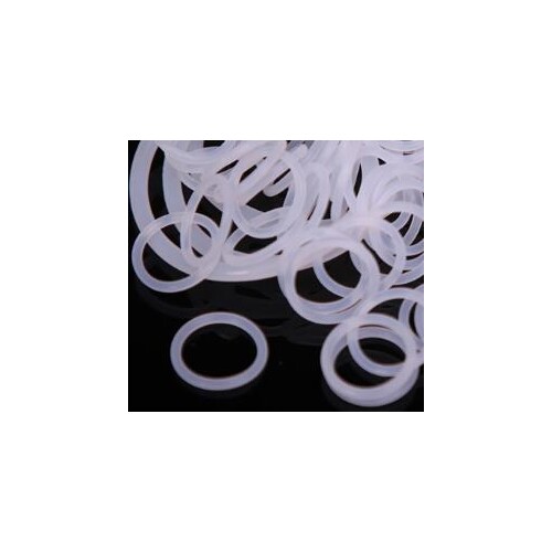10pcs wire diameter 1.5mm white silicone O-ring high temperature waterproof ring non-toxic seal outer diameter 80mm-90mm length