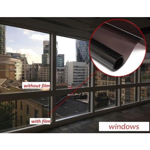 50cmX152cm 99% UV Self-adhesive 35% VLT Sticker Protection Dyed Window Tint Film for car