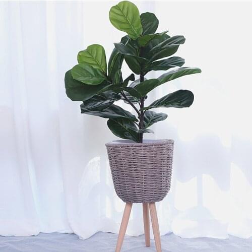 122cm large Artificial Plants Fake Green Palm Tree Leaf Tropical Irrigated Rubber Tree Home Decoration Film And Television Props