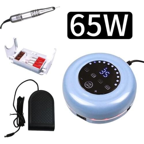 65W Electric Nail Drill Machine Nail Salon Drill Machine Manicure Drill Nail 35000/20000 RPM Professional Nail Drill Machine