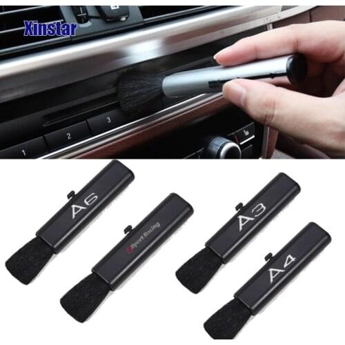 Car Air Outlet Vents Dusting Brush Sticker For Audi Sline A3 A4 A5 A6 A7 A8 TT Q3 Q5 Q7 RS3 RS4 RS5 RS6 B6 B7 B8 B9