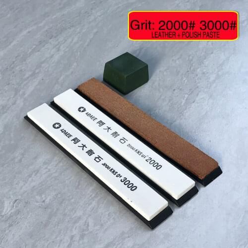 White Corundum Fixed Angle Sharpener Whetstone Knife Sharpener Sharpening Polishing Correction Stone Leatherwear Set