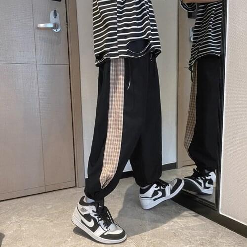 New Fashion Spring Mens Sweatpants Casual High Waist Harem pants Loose Long Trousers Hip Hop Harajuku Boys Pants Male Streetwea