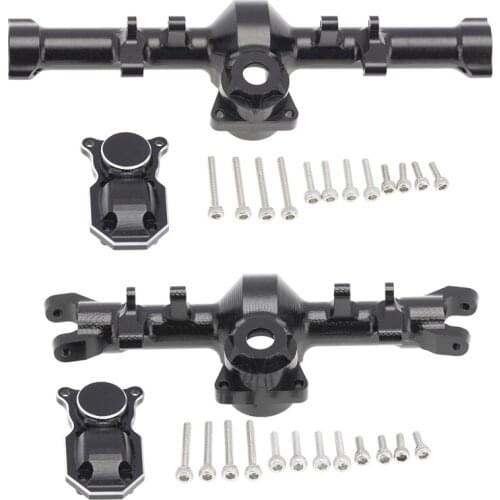 For 1/24 RC Crawler Car Axial SCX24 90081 AXI00002 Parts Metal Front & Rear Axle Diff Cover Upgrade Accessories