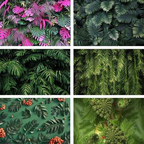 Mehofond Photography Backdrop Grass Foliage Tropical Palms Tree Leaves Birthday Party Photo Studio Photographic Background Props
