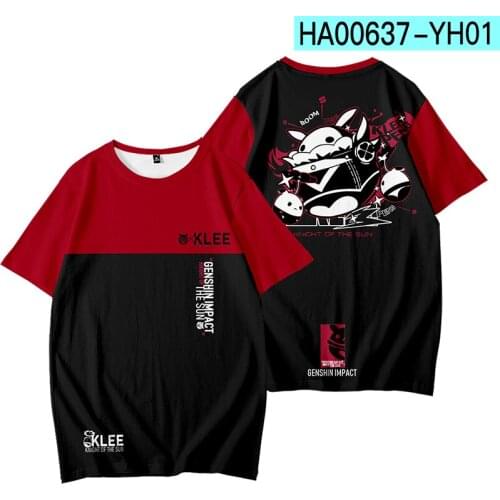 3D Printing Genshin Impact T Shirts Men Women Tops Summer Game t-Shirts Harajuku HIp Hop Casual Boys Girls Anime Tees