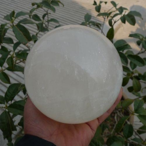 Xd j00554 NATURAL CITRINE CALCITE QUARTZ CRYSTAL SPHERE BALL HEALING