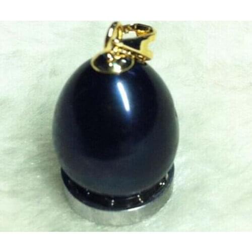 Perfect Natural AAA 9-10mm South Sea White Pink Black Pearl Pendant 14K Clasp