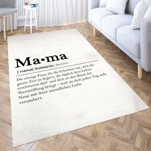 Mama Carpet for Living Room 3D Anime Cartoon Rug Gamer Teen Room Bedside Lounge Rug Kids Children Floor Mats
