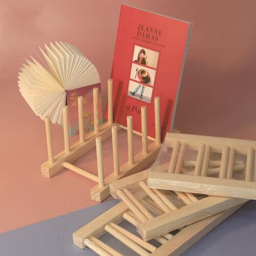 Creative Bookshelf Wooden Kitchen Dish Rack Storage Box Organizer Household Multifunction Shelf Simple Storage Containers