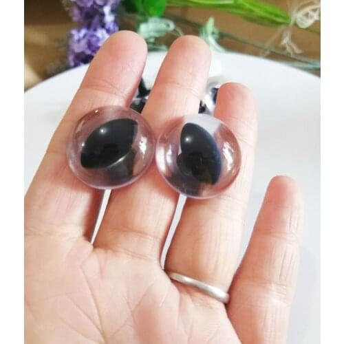 25mm big size round clear plastic toy cat eyes safety eyes+ white hard washer for diy plush doll findings--100pcs-500pcs option